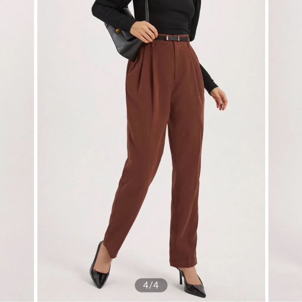 NWT Commense brick red straight leg pants - Picture 4 of 10